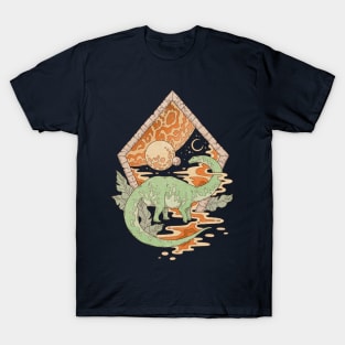 Aeon Archway: Apatosaurus | Dinosaur Science Fiction Art T-Shirt